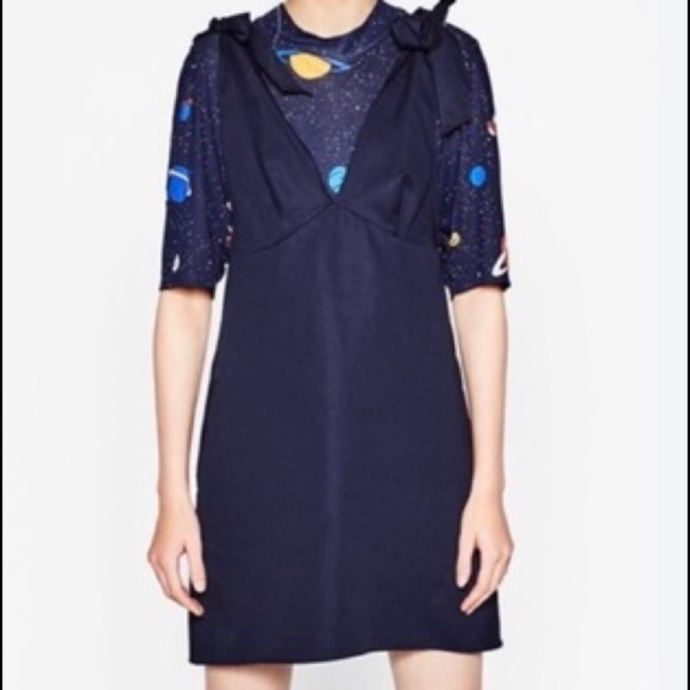 Zara Trafuluc Tie up strap mini Dress